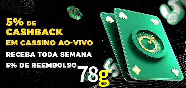 Promoções do cassino ao Vivo 78g